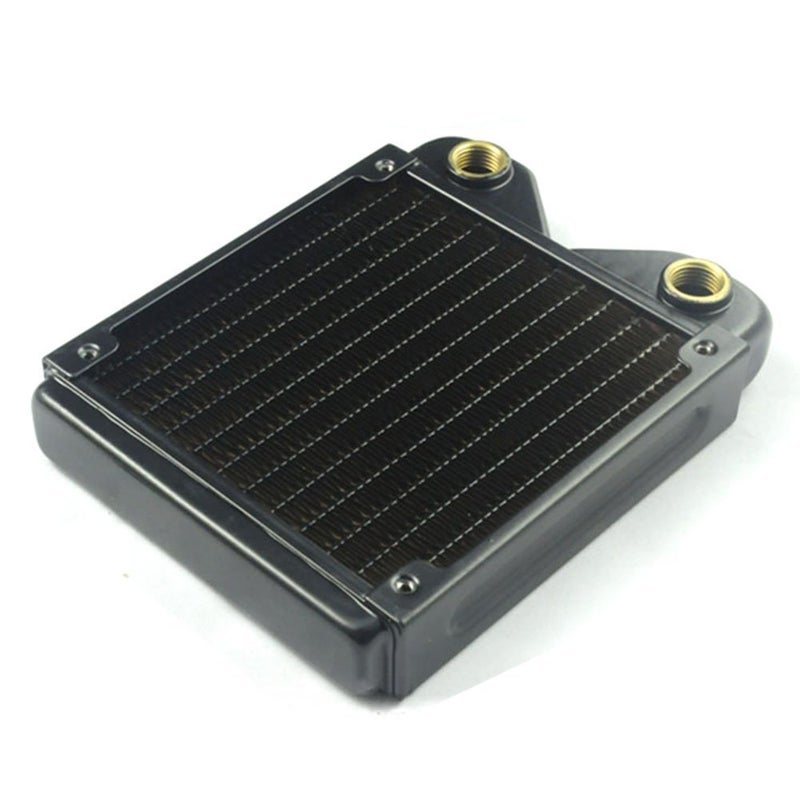 BXQINLENX 120 Pure Copper 12 Pipe Heat Exchanger Radiator for PC CPU CO2 Laser Water Cool System Computer - Image 1